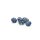 Edelstein Saphir rund blau 3,40 ct