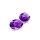 Edelstein Amethyst violett Bufftop Paar 4,32 ct