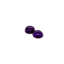 Edelstein Amethyst violett Cabochon Paar 5,89 ct