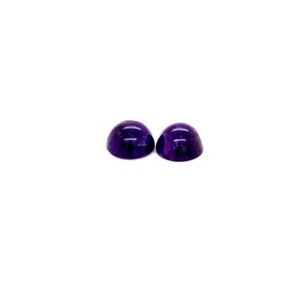Edelstein Amethyst violett rund Cabochon 9,10 ct
