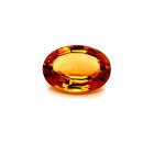 Edelstein Palm Citrin gelb-orange oval 7,06 ct