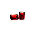 Granat Paar Achteck rot 2,42 ct