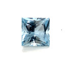 Aquamarin carree blau 2,60 ct