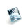 Aquamarin carree blau 2,60 ct