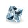 Aquamarin carree blau 2,60 ct