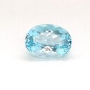 Edelstein Aquamarin oval blau-grün 8,44 ct