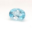 Edelstein Aquamarin oval blau-grün 8,44 ct